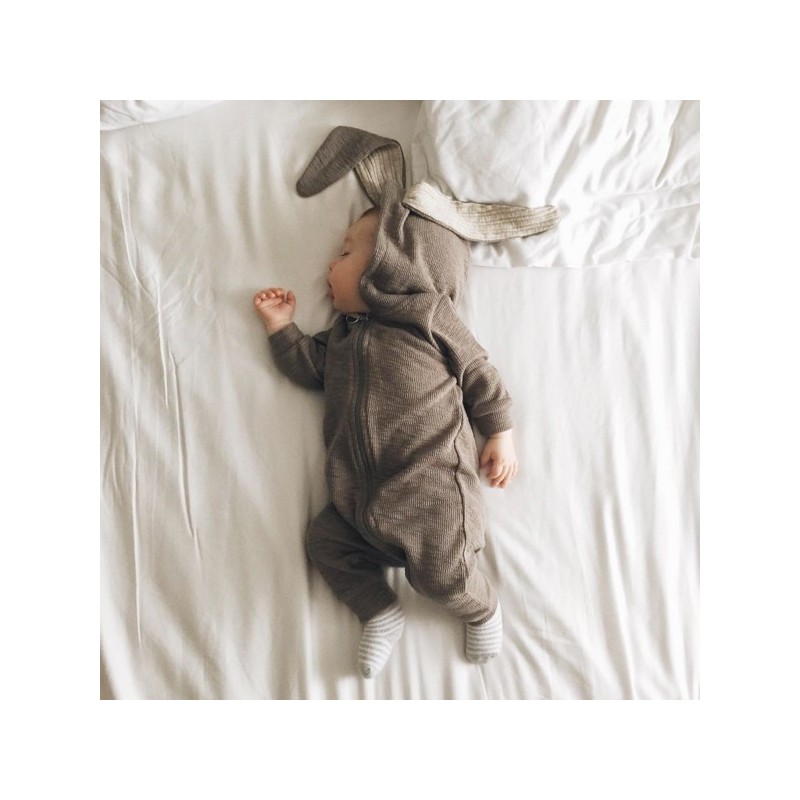 Lala Bunny Hood Suit _Ivory