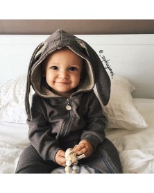 Lala Grey Rabbit Jumpsuit