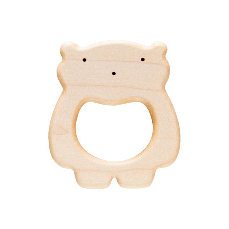 Organic Wooden Bear Teether 