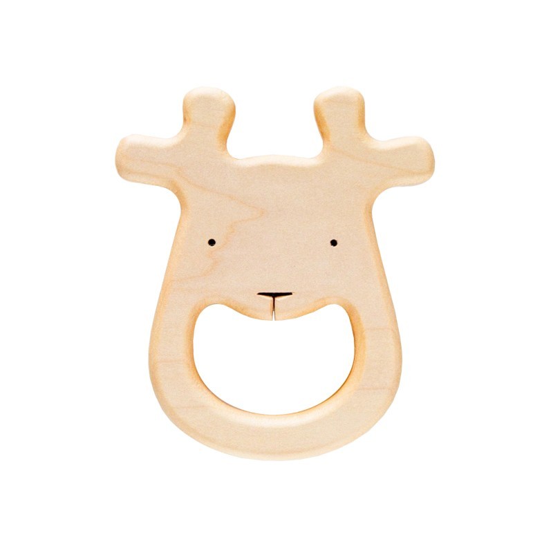 Organic Wooden Deer Teether 