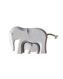 Wooden Elephant Set