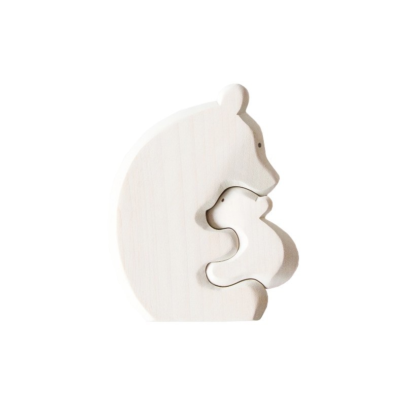 Wooden Polar Bear Set 