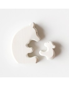 Wooden Polar Bear Set 
