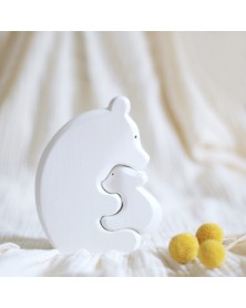Wooden Polar Bear Set 