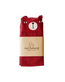 Mini Dressing Red Bear Socks