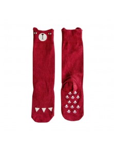 Mini Dressing Red Bear Socks