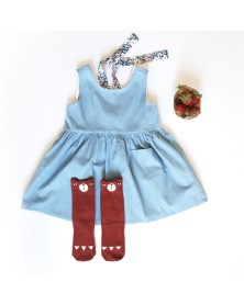 Mini Dressing Red Bear Socks