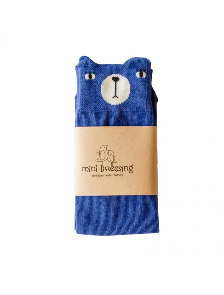 Mini Dressing Blue Bear Socks