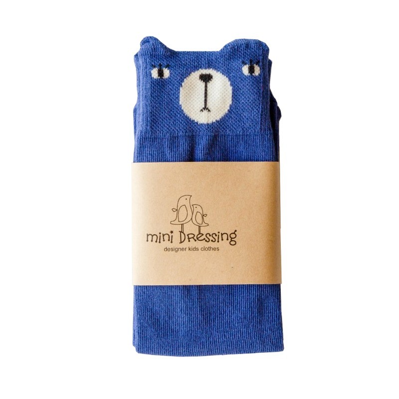 Mini Dressing Blue Bear Socks