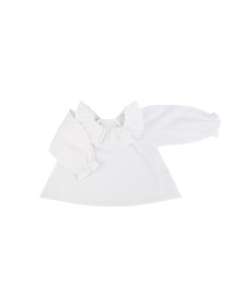 Baby White Ruffle Blouse 