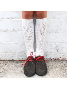Mini Dressing White Openwork Socks