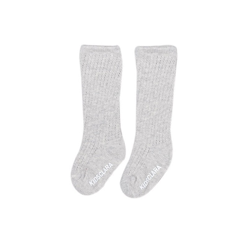 Baby Openwork Grey Knee Socks