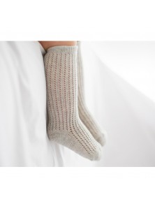 Baby Openwork Grey Knee Socks