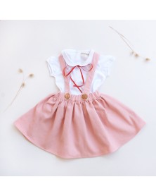 Milou & Pilou Denim Pink Skirt