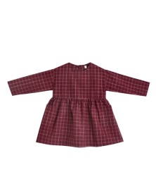 Charlie Burgundy Plaid Dress