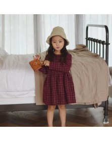 Charlie Burgundy Plaid Dress