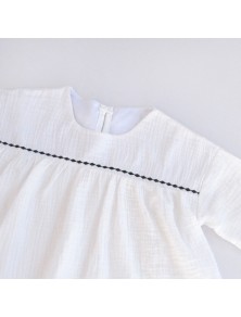 Miki Embroidered Blouse - White