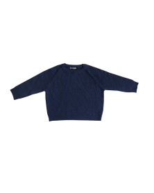 Waffle Knit Sweater - Navy