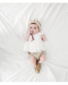 Braided Pacifier Clip - Plum Cotton