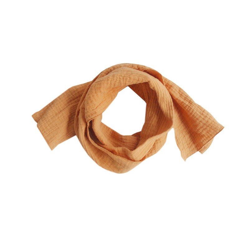 Kids Cotton Gauze Scarf - Tangerine