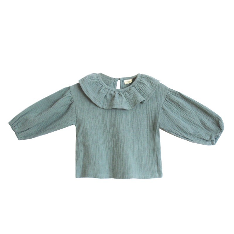 Momo Ruffle Blouse - Sage 