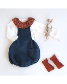 Detachable Ruffled Collar - Caramel