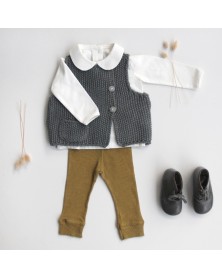 Play Up Baby Flame Rib Legging - Olive