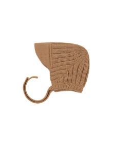 Kids Knitted Visor Hat - Camel