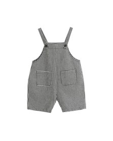 Gingham Playsuit - Black 