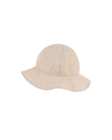 Baby Gingham Reversible Hat - Beige