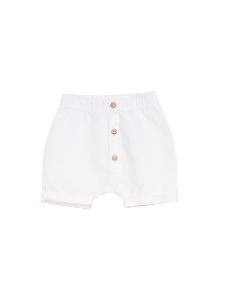 Play Up Linen Shorts - White
