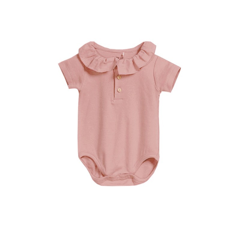 Play Up Ruffle Bodysuit - Vintage Pink