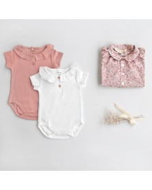 Play Up Ruffle Bodysuit - Vintage Pink