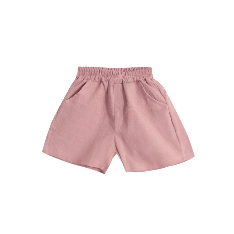 Linen Shorts - Pink 