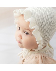 HP Baby Ruffle Bonnet - Ivory