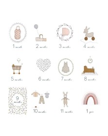 Les Yeux Fripons - Baby Milestone Cards