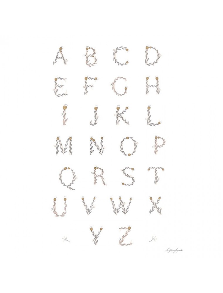 Les Yeux Fripons - Bucolic Alphabet Poster