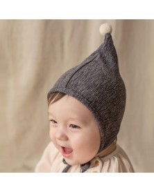 Baby Pixie Bonnet - Charcoal 
