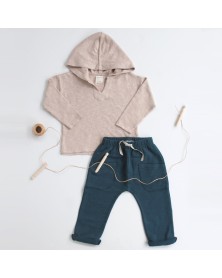 Play Up Organic Hooded Sweat - Sand