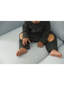 Patch Baby Jumpsuit - Charcoal