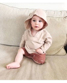 Play Up Organic Hooded Sweat - Sand