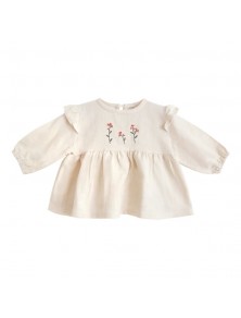 Embroidered Flowers Blouse