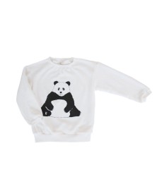 Benir Panda White Sweatshirt