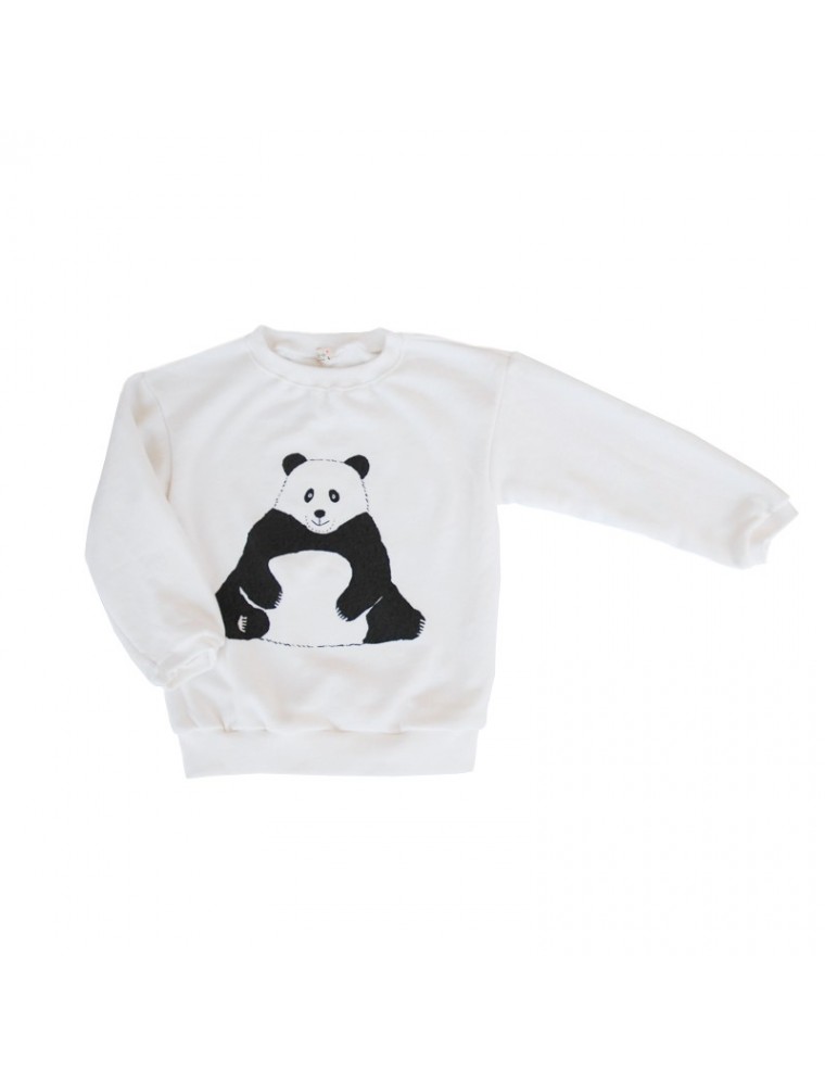 Benir Panda White Sweatshirt