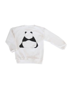 Benir Panda White Sweatshirt