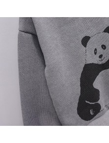 Benir Panda Charcoal Sweatshirt