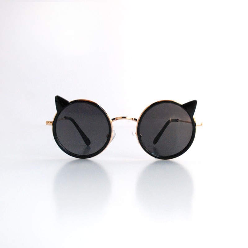 Cat's Eyes Sunglasses - Black 