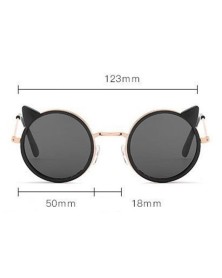 Cat's Eyes Sunglasses - Black 