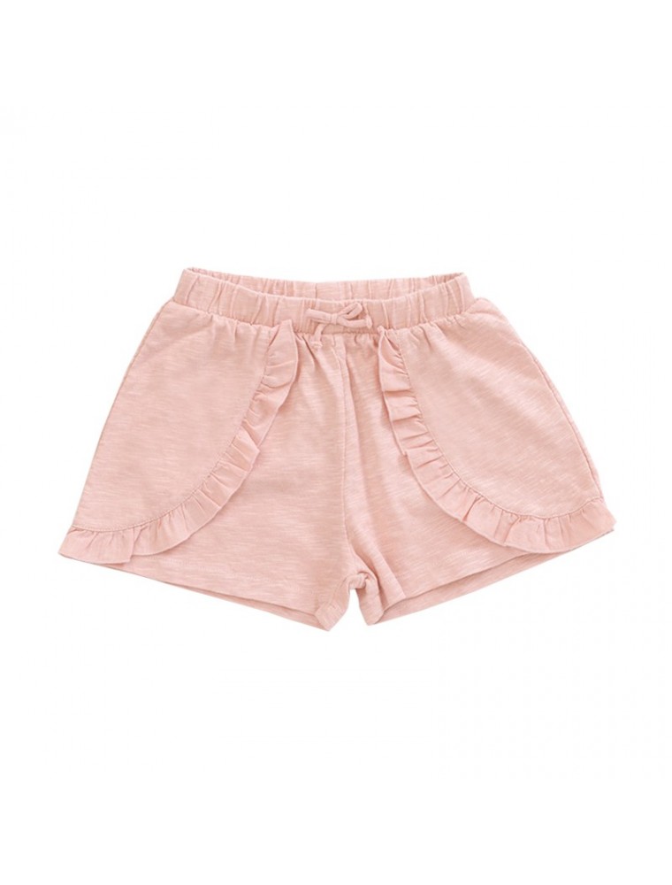 Play Up Organic Cotton Ruffle Shorts - Ballet Pink 