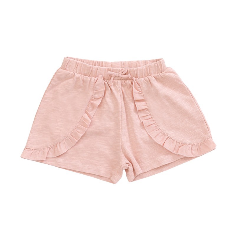 Play Up Organic Cotton Ruffle Shorts - Ballet Pink 